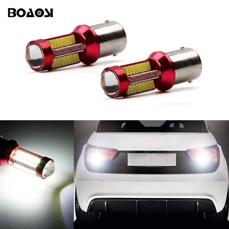 BOAOSI 2 шт. белый чип Cree светодиодные лампы заднего хода для Volkswagen BMW volvo Skoda Fabia dogeoctavia
