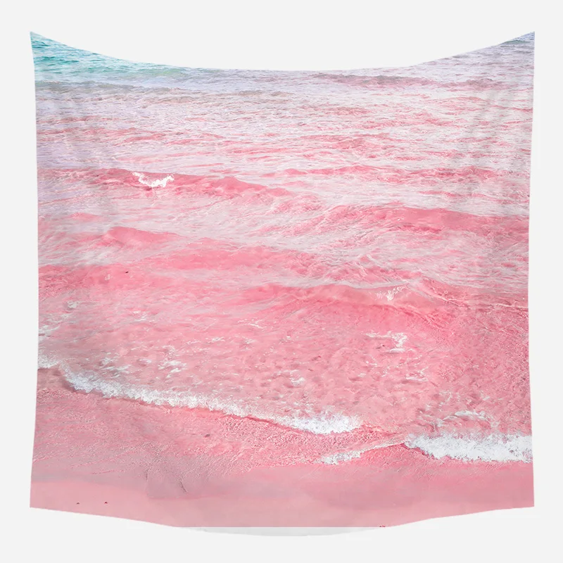 H01 mling 1pcs 95*73cm Pink Romantic Wall Cloth Tapestry Polyester Hanging Wall Carpet Decorative Tablecloth Blanket Home Decor - Цвет: H01