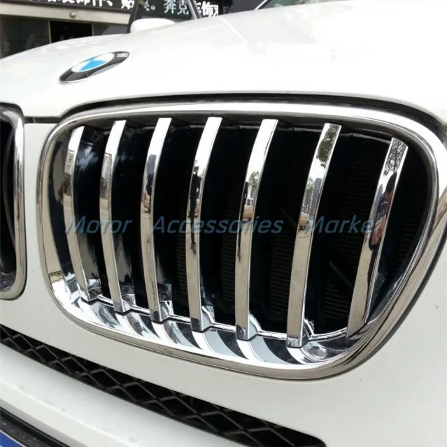 Новая хромированная передняя решетка Накладка для BMW X3 F25 2011 2012 2013 2014 2015 2016|front grill