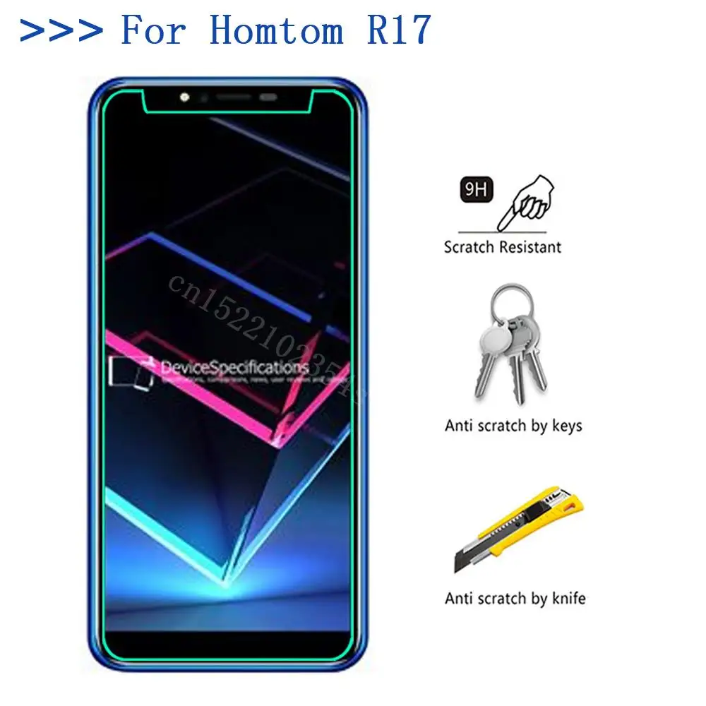 Homtom R17 закаленное стекло 9H 2.5D Премиум Защитная пленка для экрана R 17 фото защитная