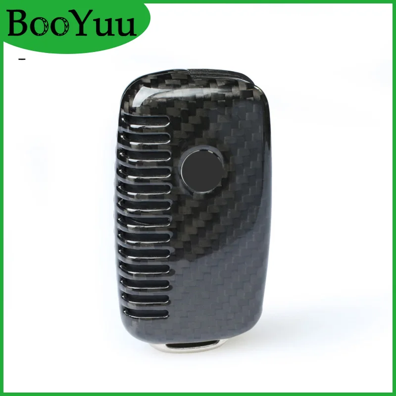 BooYuu 100% Carbon Fiber CAR key Cover shell Case For Volkswagen TIGUAN T.ouareg BORA LAVIDA Sagitar J.etta Gran Lavida | Автомобили и