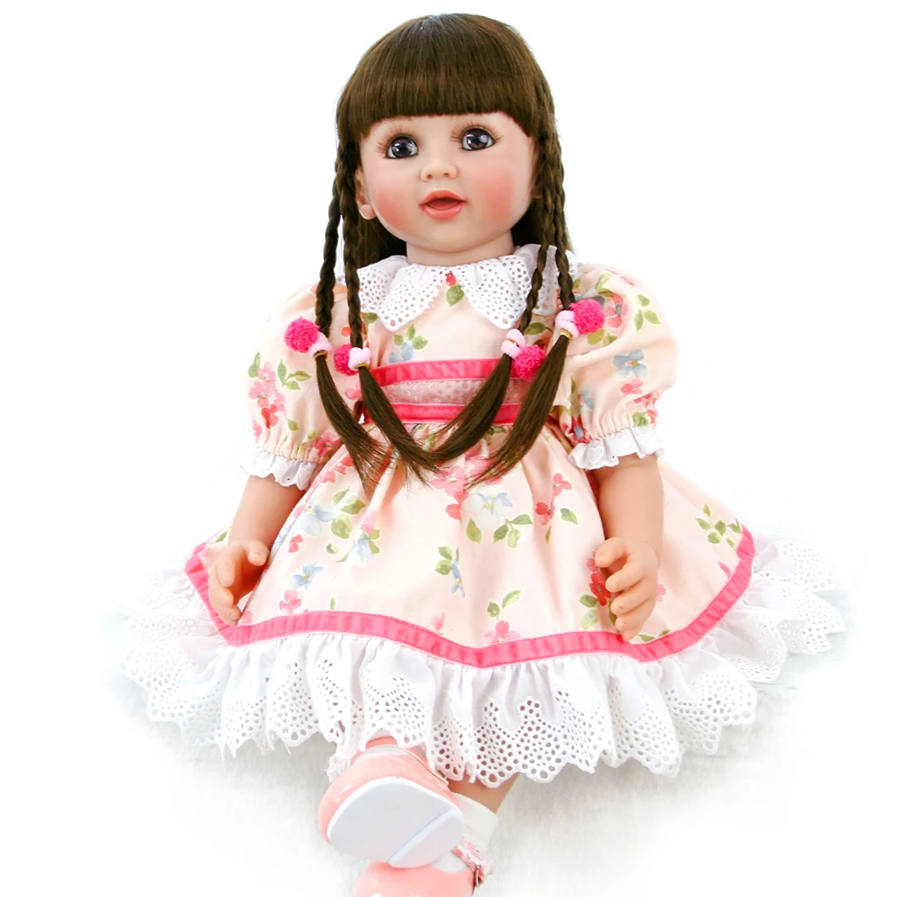 Большая кукла-младенец reborn todder girl 60 см длинная мягкая расческа для волос сюрприз