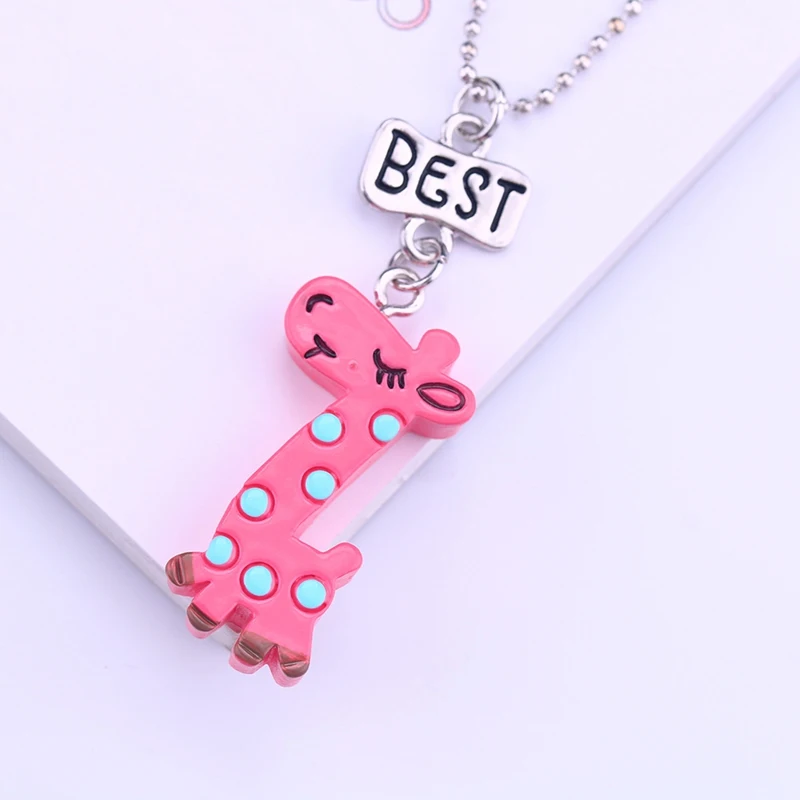 2018 разноцветное жемчужное ожерелье с жирафом Best friends Ювелирные изделия Подарки