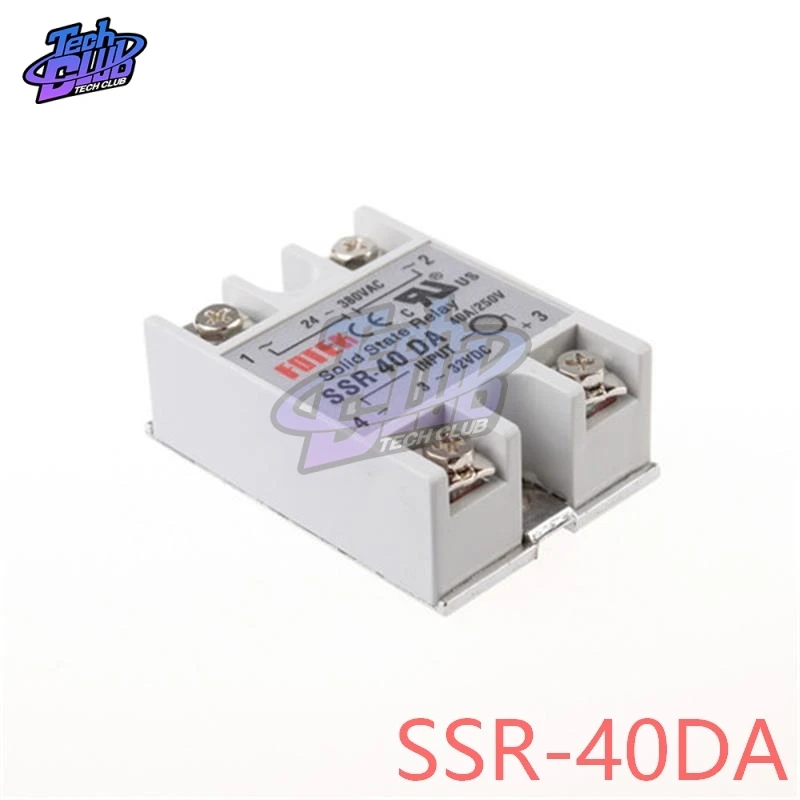 24 V-380 V 40A 250 V SSR-40DA твердотельный релейный модуль 3-32 V DC В AC SSR 40DA