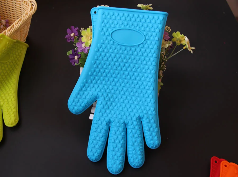 1 шт. перчатки для барбекю держатель горшка силиконовые духовки термостойкие