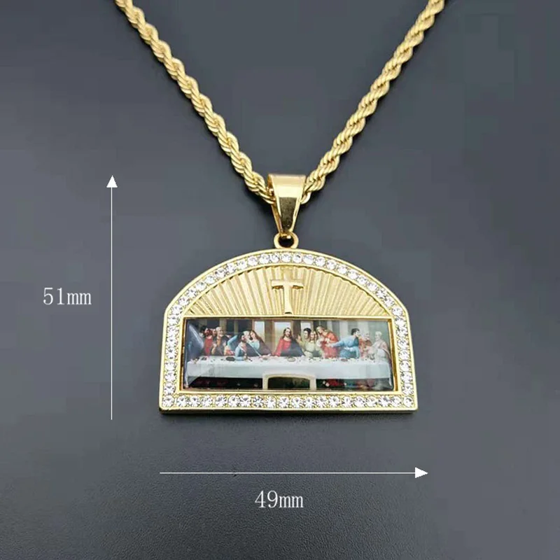 Ожерелье с квадратным кулоном Стразы паве Bling Gold ювелирное изделие в стиле