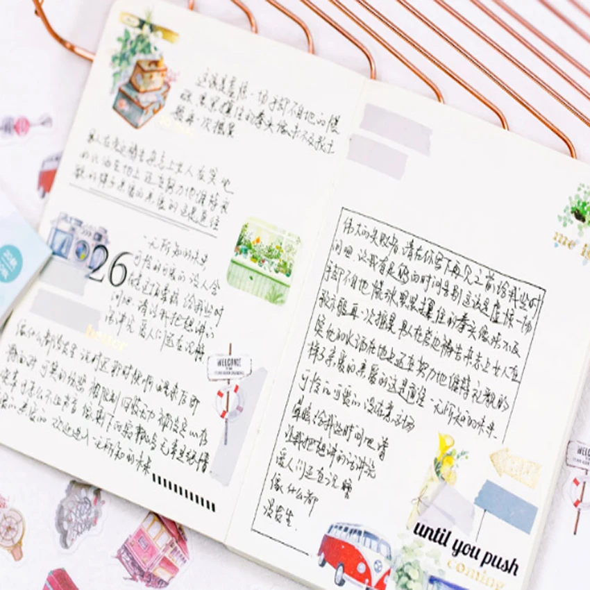 40 шт./лот красочные элегантные шикарные бумажные наклейки подарок DIY Kawaii Скрапбукинг липкие пули журнал наклейки для дневника стикер