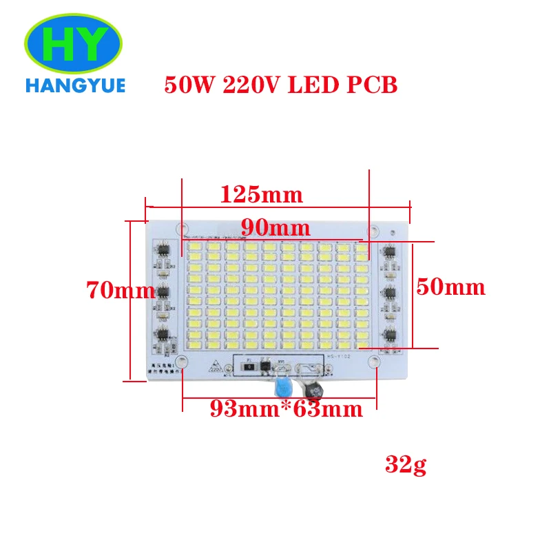 [HANGYUE] 10 W 30 50 100 150 200 AC 220 v водителя светодиодный PCB SMD Драйвер для Светодиодный