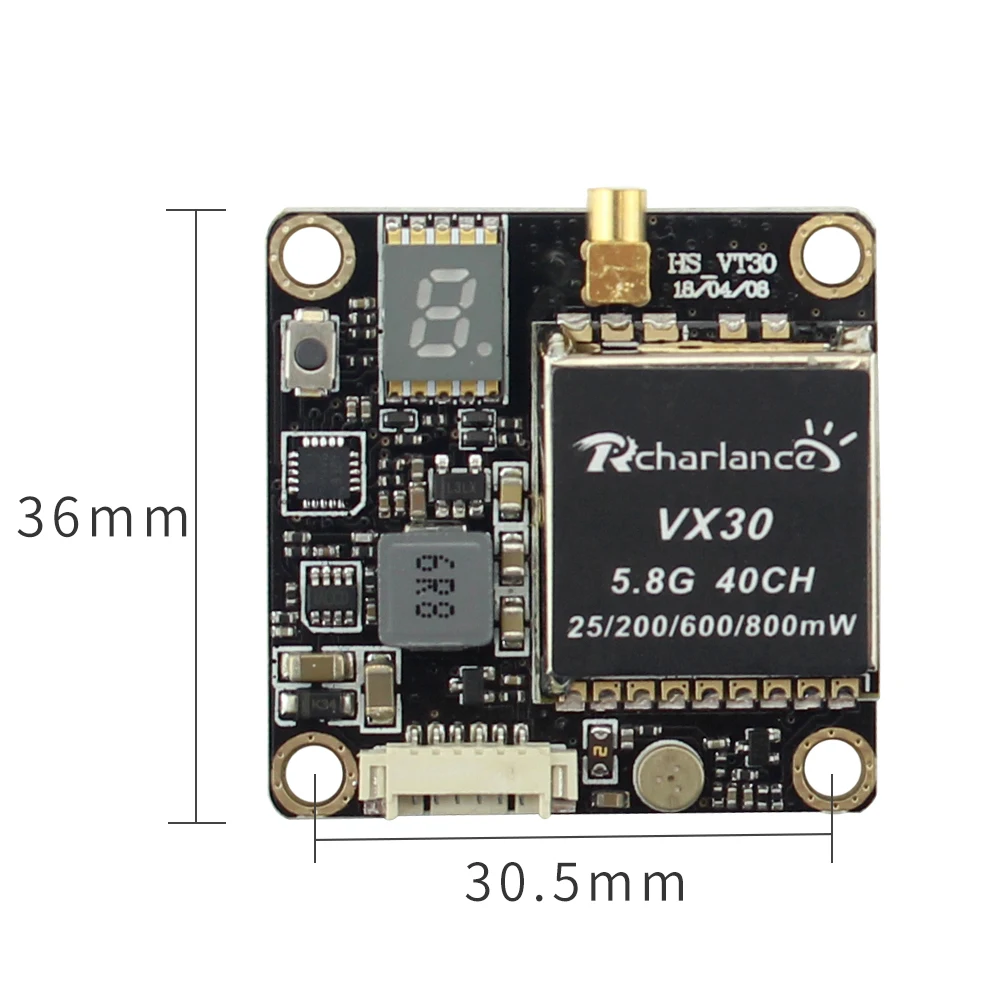 Передатчик Rcharlance VX30 5 8G FPV передатчик 25/200/600 мВт для гоночного дрона