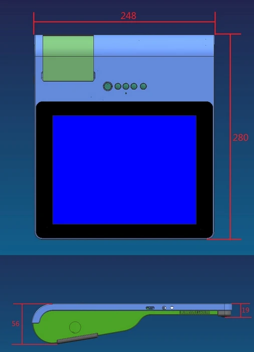 WindowsXp/7/8 OS сенсорный экран Android 3G POS терминал беспроводной pos с RFID смарт кардридером