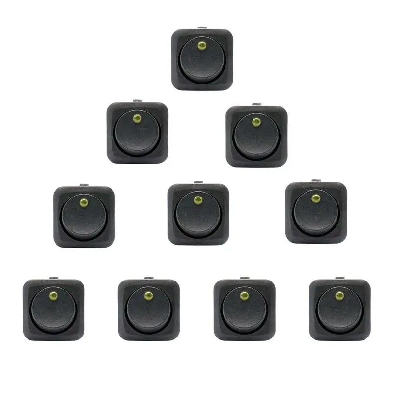 20x светодиодный свет 3 PIN Круглый кулисный переключатель включения/выключения