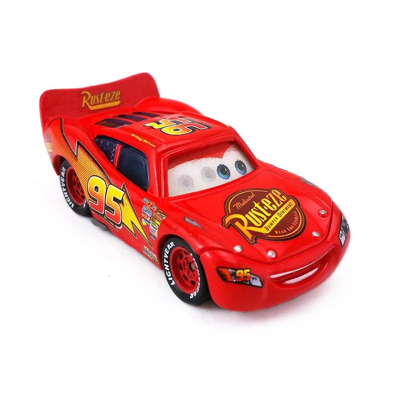 Дисней Pixar машинки радиатор пружины Молния Маккуин флэш глаз литой игрушечный автомобиль 1:55 Свободный абсолютно в и