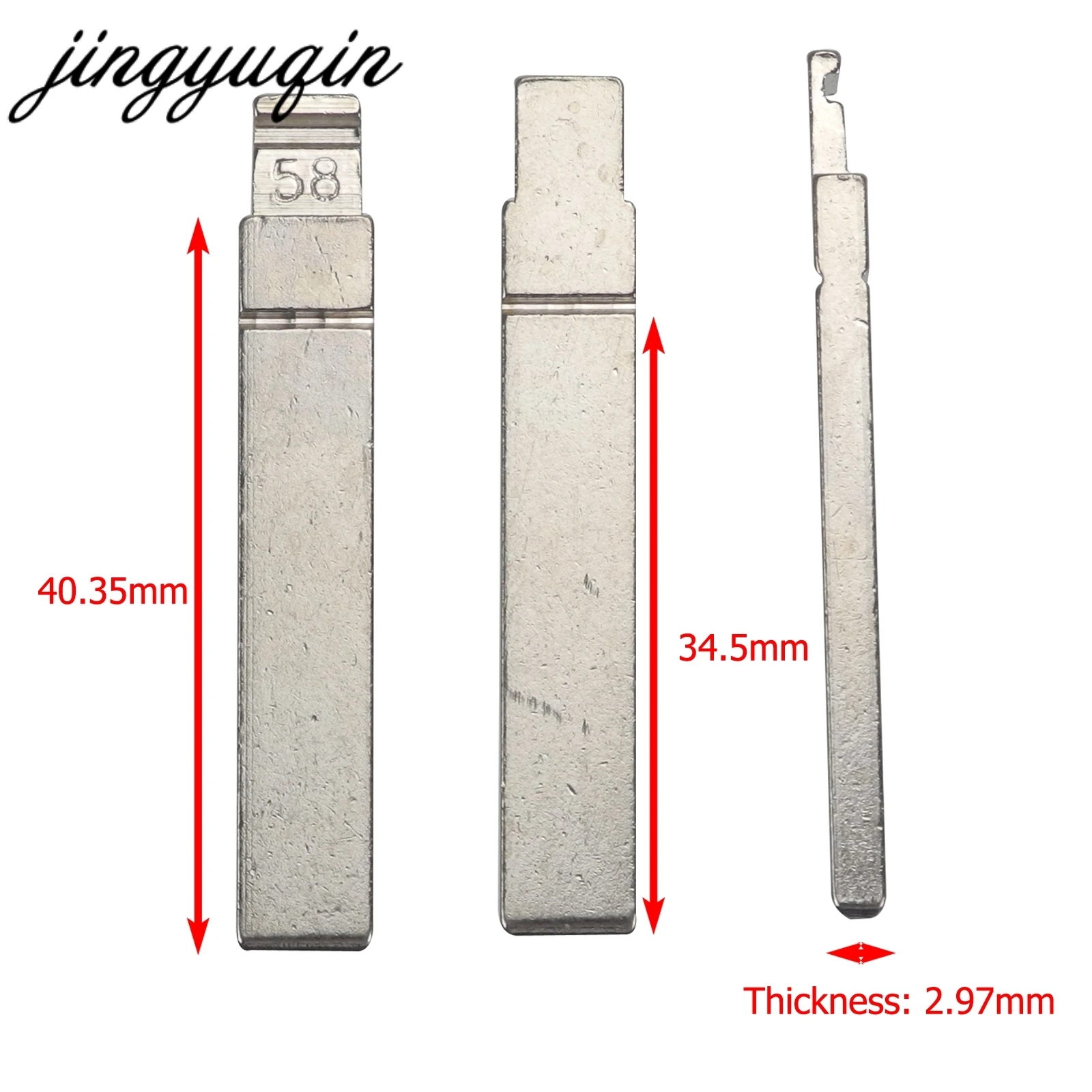 

jingyuqin #72 #73 #54 #58 VA2/HCA Car Remote Key Blade For Renault for Citroen for Peugeot 307 207 308 Flip Folding Key Blank