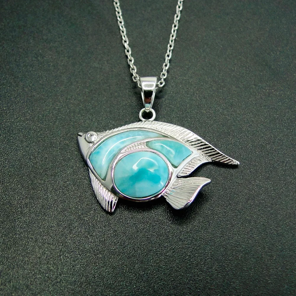 Подвеска из драгоценного натурального камня подвеска в виде 3d рыбы женская для