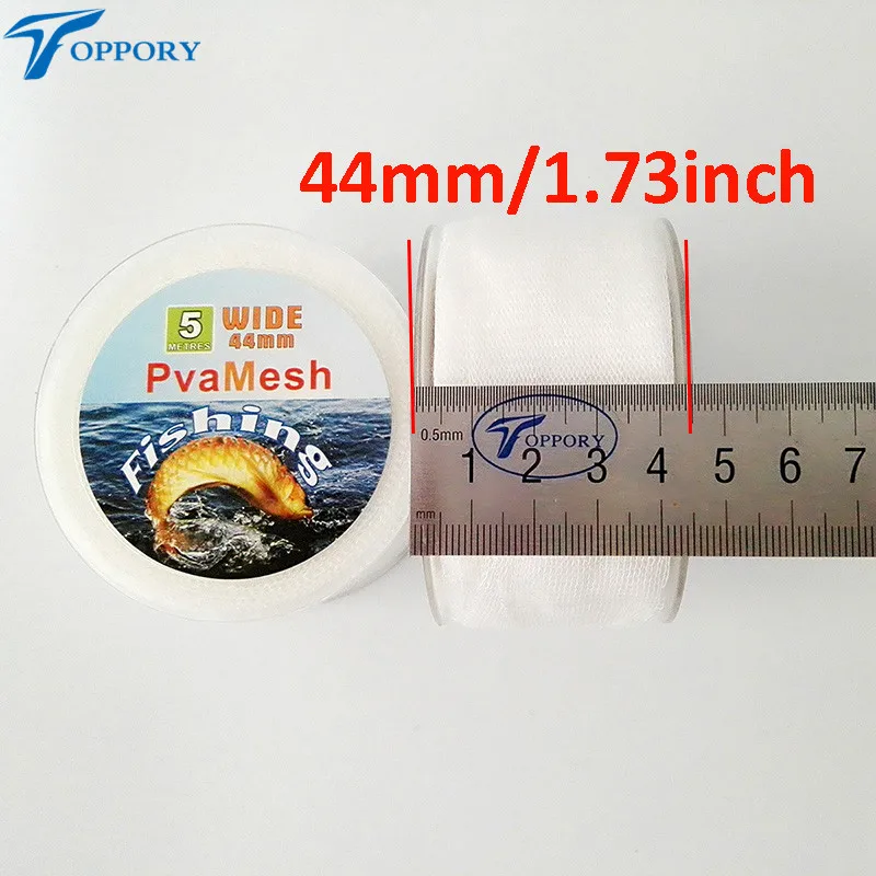 Topproy 4 шт./лот для ловли карпа PVA сетка 5 м длина 25 мм/37 мм/44 мм ширина пополняемая