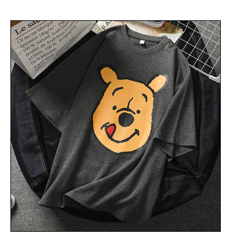Летние повседневные женские футболки Ulzzang, уличная одежда kawaii, мультяшный принт, футболка в Корейском стиле, Топы Harajuku с коротким рукавом