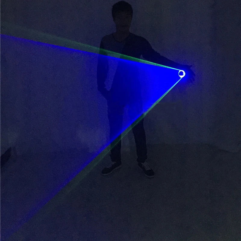 

Stage Dance Performance Blue Swirl laser glove