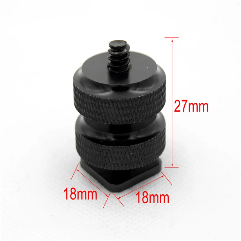 3PCS Double-Layer 1/4 Tripod Screw To Flash Hot Shoe Mount Converter Adapter For DSLR Camera | Электроника