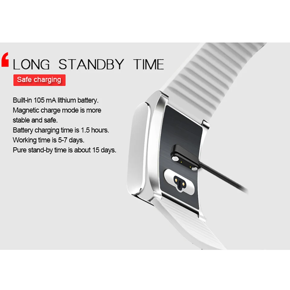 Смарт браслет TimeOwner с цветным OLED экраном пульсометром и тонометром фитнес