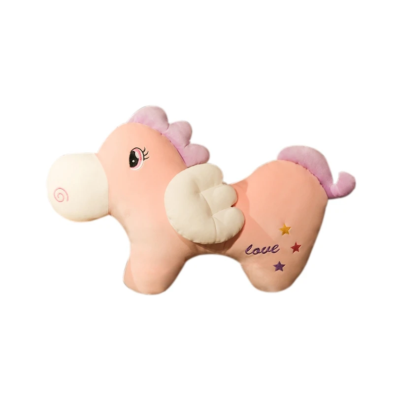 Милая плюшевая кукла Pegasus триколор Ангел Единорог животное игрушка подушка