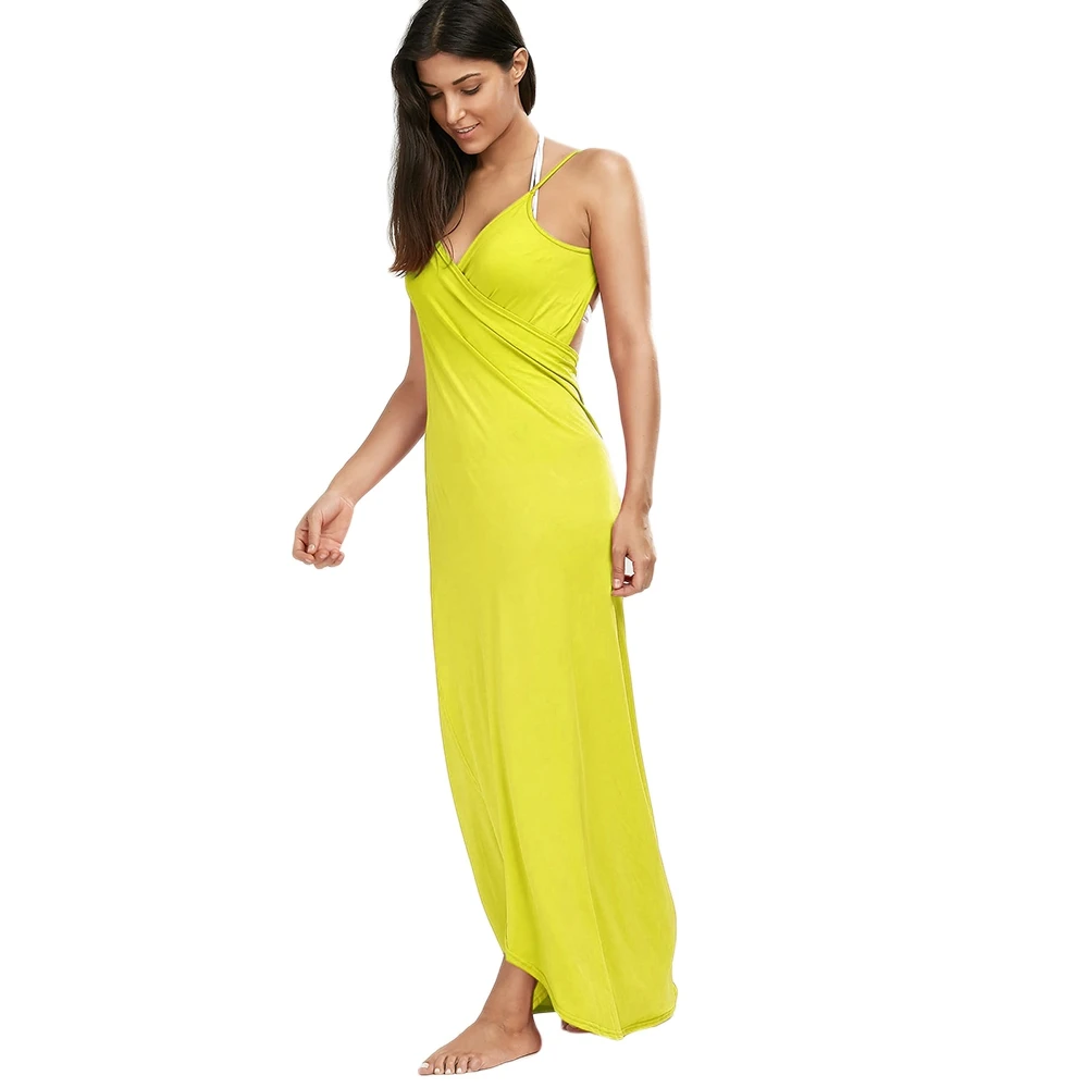 Женское пляжное платье туника VESTLINDA пикантное макси в стиле бохо с v образным