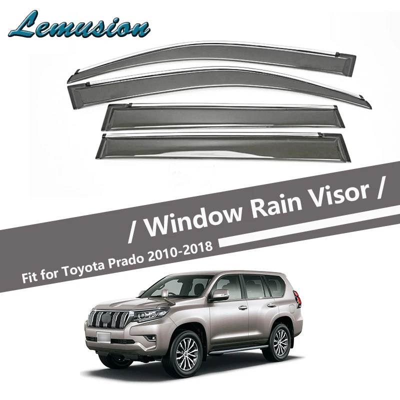 Высокое качество 4 шт. Дымовое окно дождевик козырек для Toyota Prado J150 2010 2011 2012 2013 2014