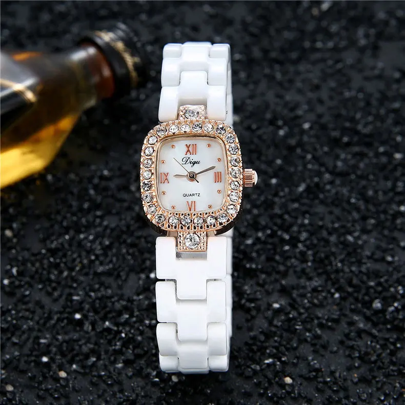 rose gold Маленькие керамические часы женские часы роскошное платье наручные часы Известный бренд новинка женские наручные часы для женщин часы женские часы - Цвет: rose gold