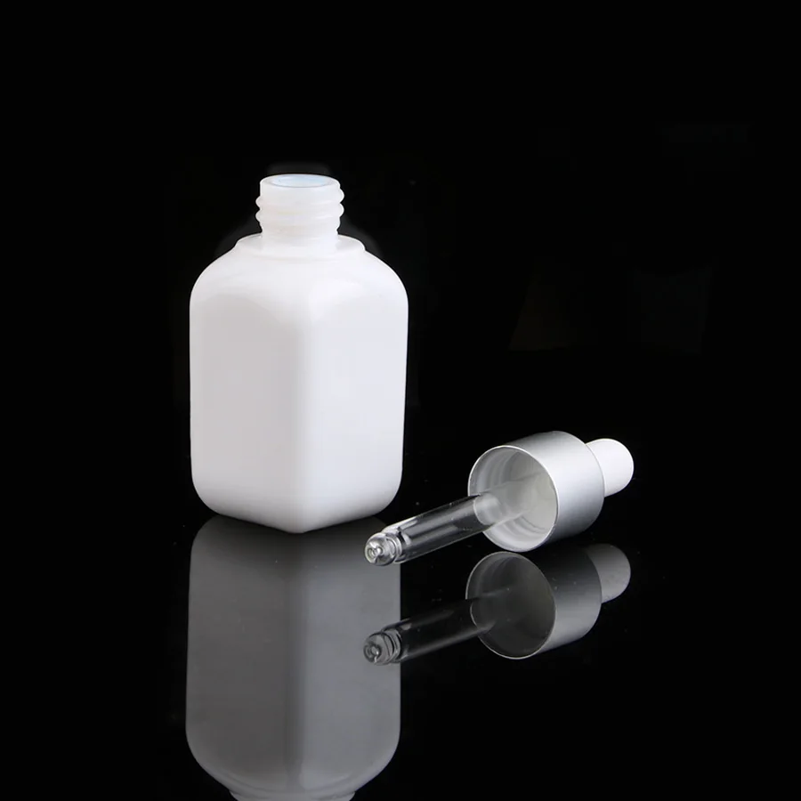 Merx Beauty оптовые продажи 6 шт 30 мл/50 мл стеклянная капельница белая бутылка пустые