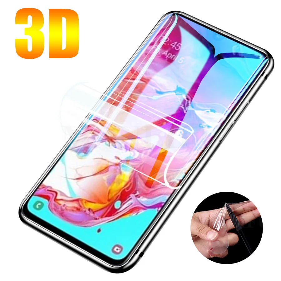 3 шт 3D полное покрытие мягкая ТПУ Силиконовая защита для экрана Гидрогелевая наклейка для samsung Galaxy A50 A70 A80 A90 A60 M10 A10 пленка