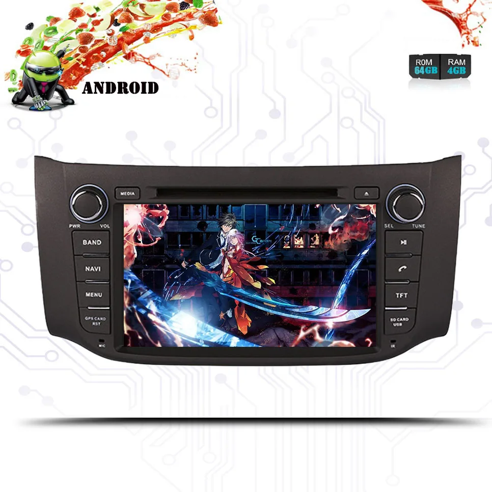Восьмиядерный Android 10.0car dvd плеер для Nissan Sylphy B17 Sentra 2012 2014 18 Авто магнитофон gps navi