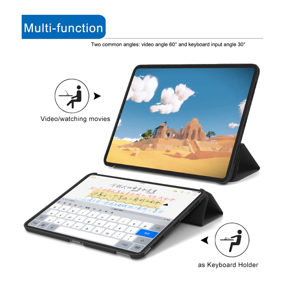 WOWCASE Чехол для iPad Air 2 6th Gen/Air 1/Mini 4/Mini 123/Pro 9,7 10,5 12,9/ 11 12,9 чехол твил PU Жесткий смарт-чехол для планшета