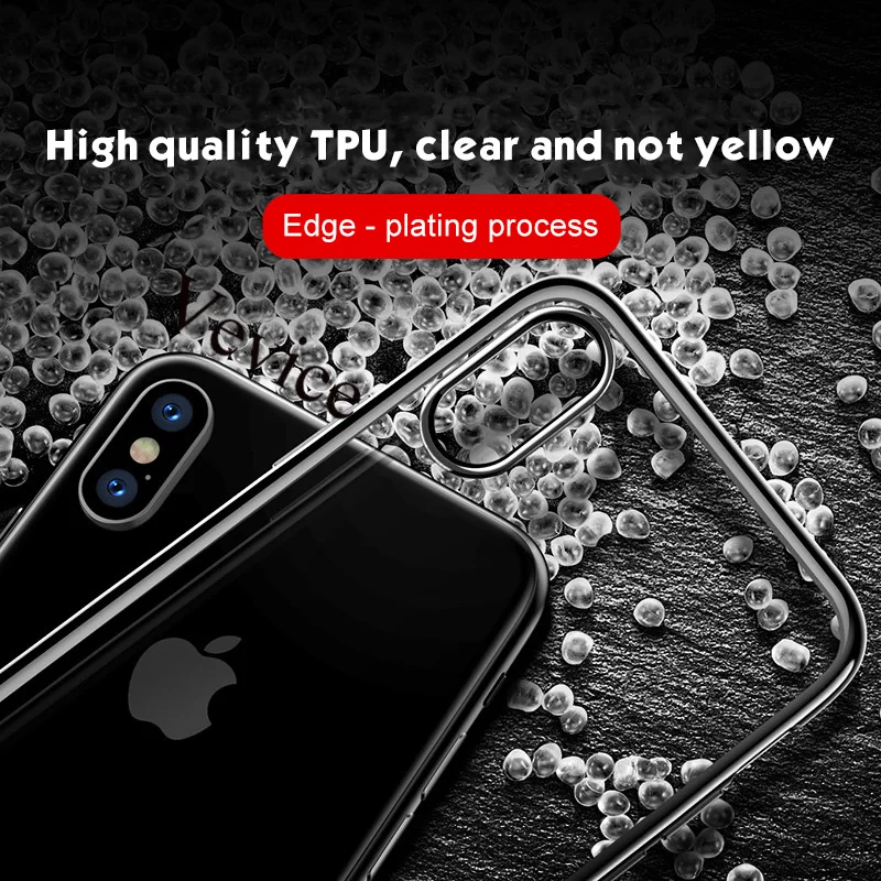 Блестящий чехол для телефона с рамкой iPhone XS Max X 6 6S 7 8 Plus 10 XR 5 S SE Ультратонкий