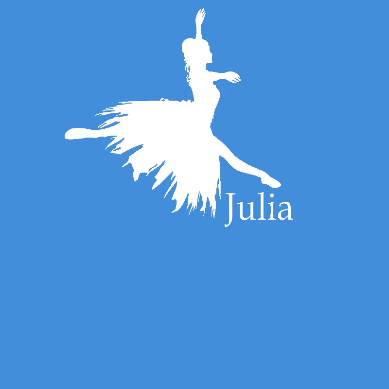 

Ballet Ballerina Girl Customize Name Vinyl Wall Decal Sticker Girls Room Nursery