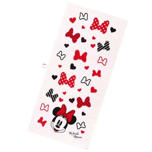Disney Cartoon Minnie Mickey Couple Cotton Super Soft Skin-Friendly Face Towel Wedding Baby Kids Adult Towel Bath Towel Gift - Цвет: Minnie