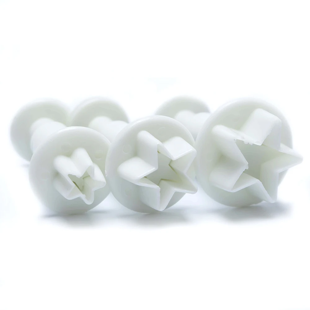 Красивый 3 формы сердце звезда Ромбическая форма инструменты для украшения торта