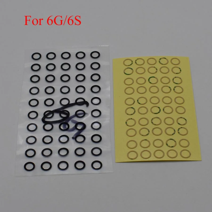 100 компл./лот стеклянная линза для задней камеры с клейкой наклейкой iPhone 6 6g 6s 7 7G 8