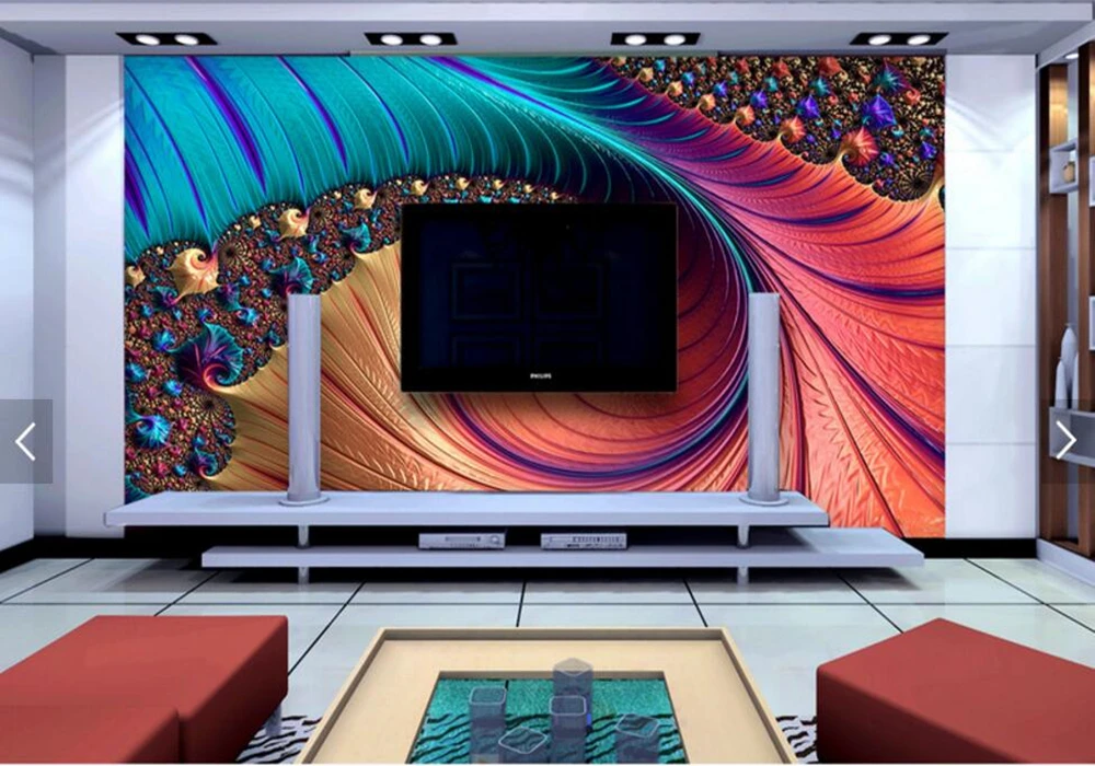 Абстрактные декоративные модные красивые украшения 3d обои фон для гостиной