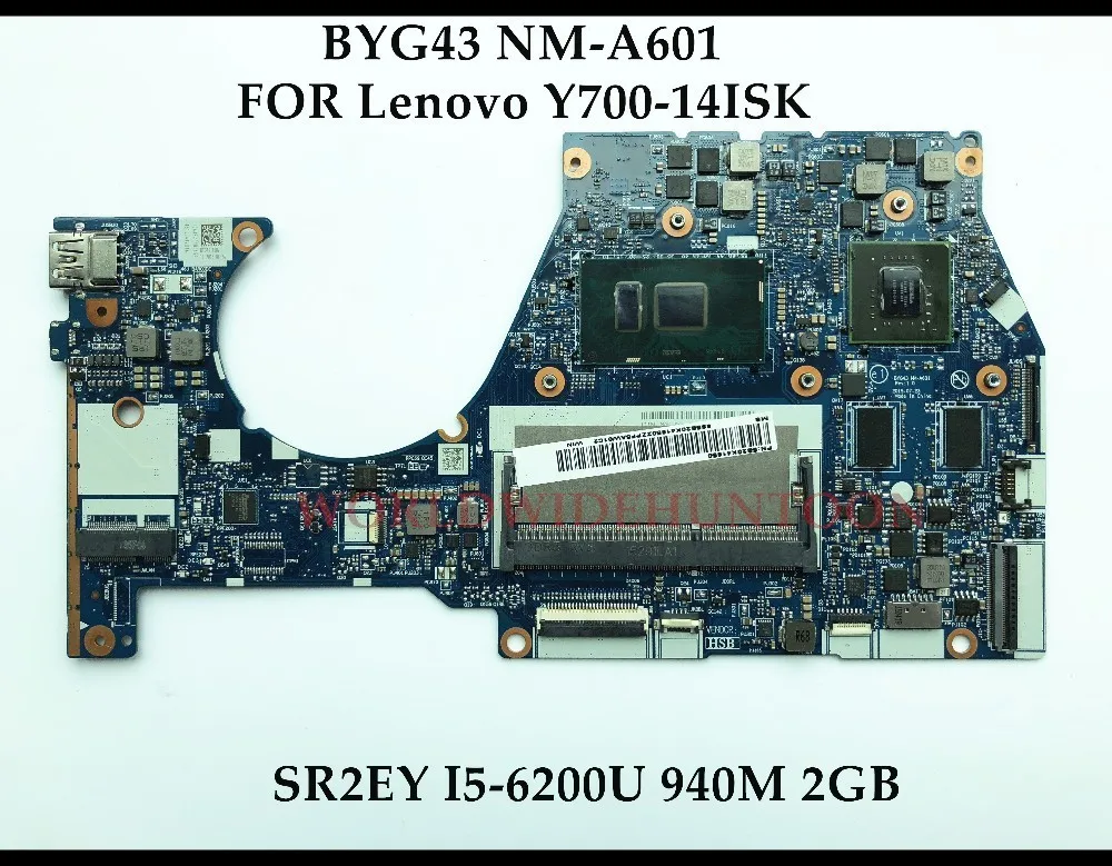 Оптовая продажа BYG43 NM A601 для Lenovo Yoga Y700 14ISK материнская плата ноутбука SR2EY I5 6200U DDR3L