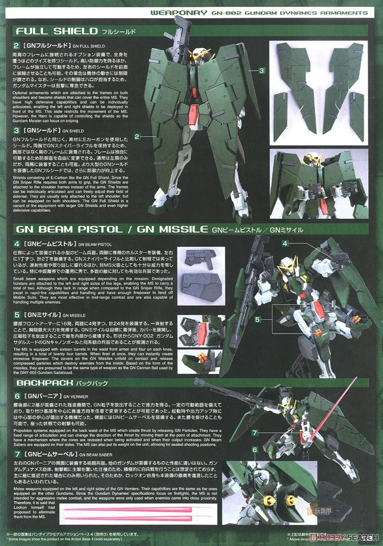 Японский Bandai Gundam MG 1/100 модель dyunames GN-002 00 мобильный костюм детские игрушки