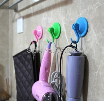 Настенная пластиковая вешалка Экологичная Размер 7 см съемная карамельного