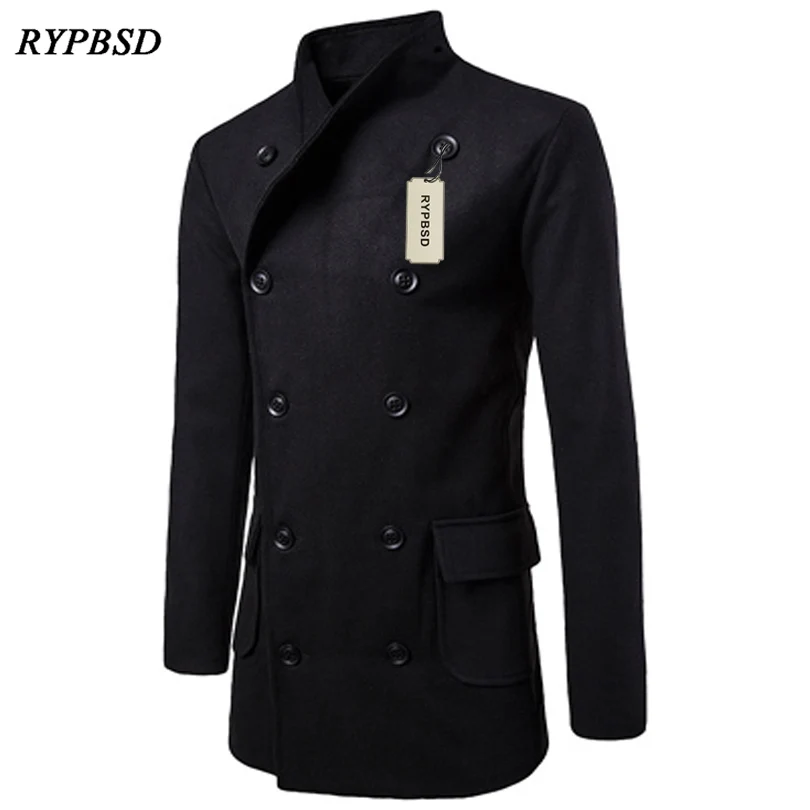 

2019 Slim Fit Men Blazer Designs Leisure Fashion Double-breasted Long Blazer Jacket Men Business Blazer Masculino 2 Colors