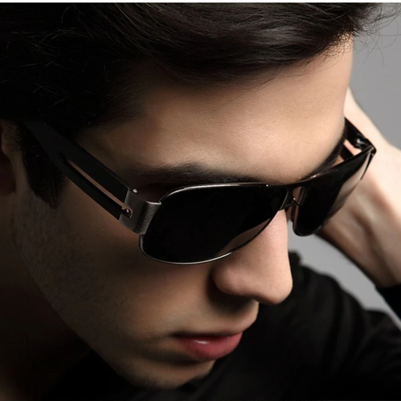 

New men's Sunglasses Metal frame frog mirror ashion personality Polarized Sun glasses UV400 Driving shades OEM