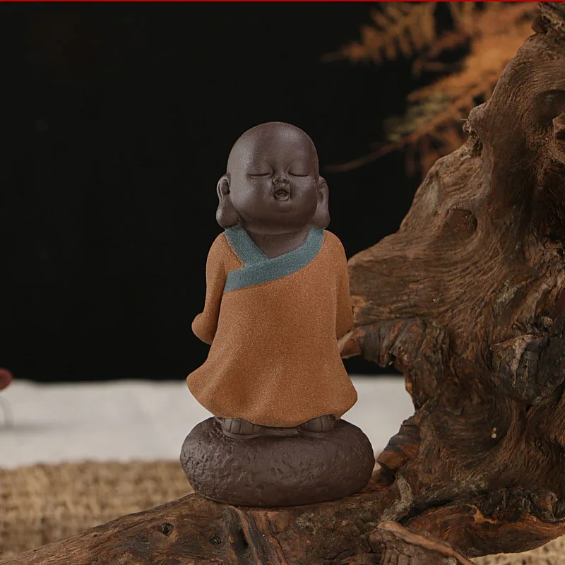 Китайские керамические статуи Будды окрашенные керамики чай домашний декор