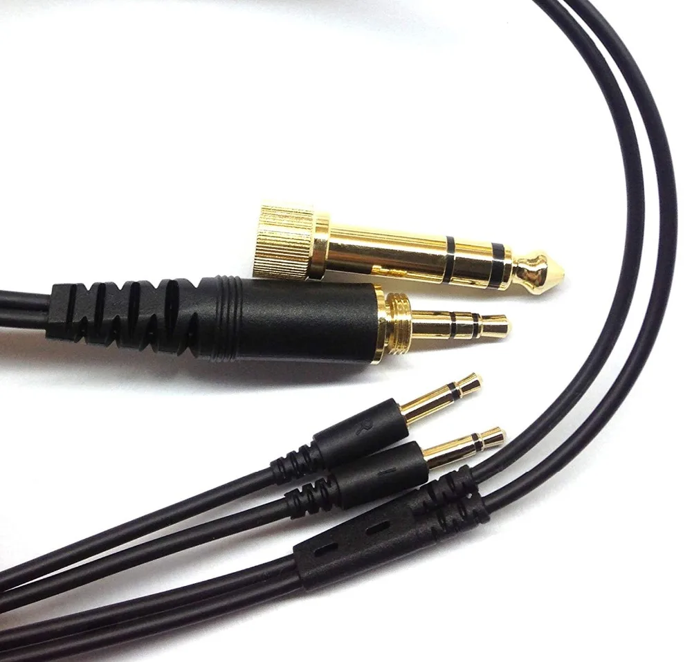 NEOMUSICIA Сменный кабель для Sennheiser HD477 HD497 HD212 pro EH250 EH350 наушники черный 1,2 м/4 фута