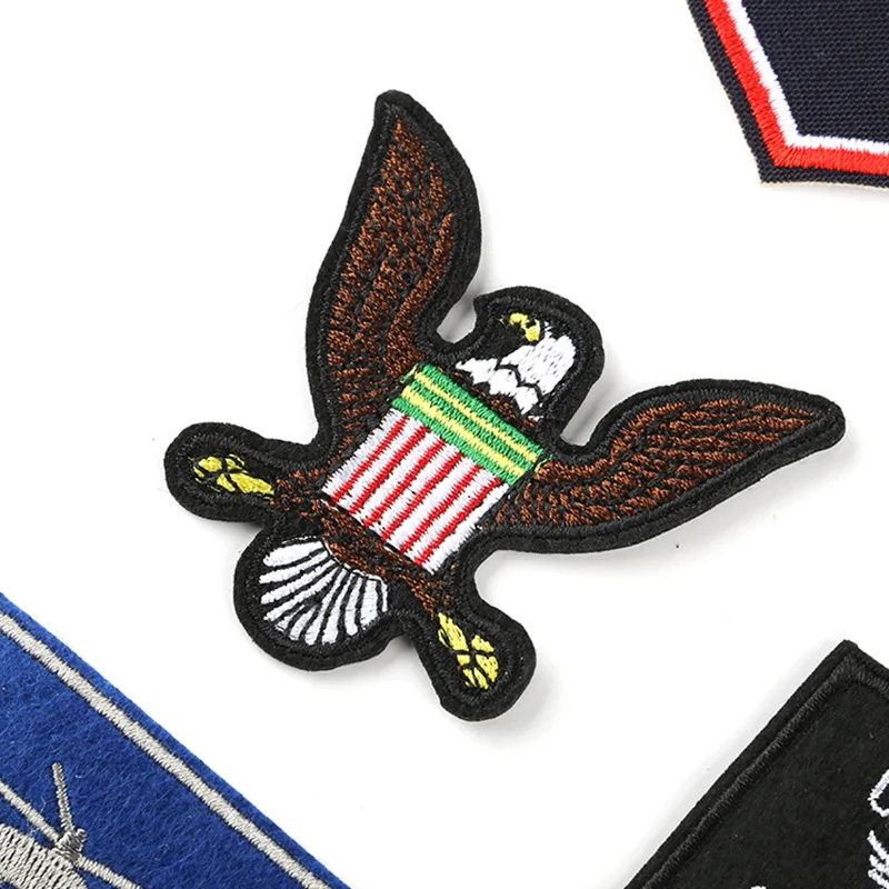 Тканевые наклейки с вышивкой нашивки аксессуары для одежды в стиле панк