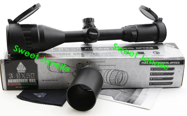Прыгуны UTG 3-9x50 AOE полный размер Mil - точка RGB красный зеленый подсветкой блокировки