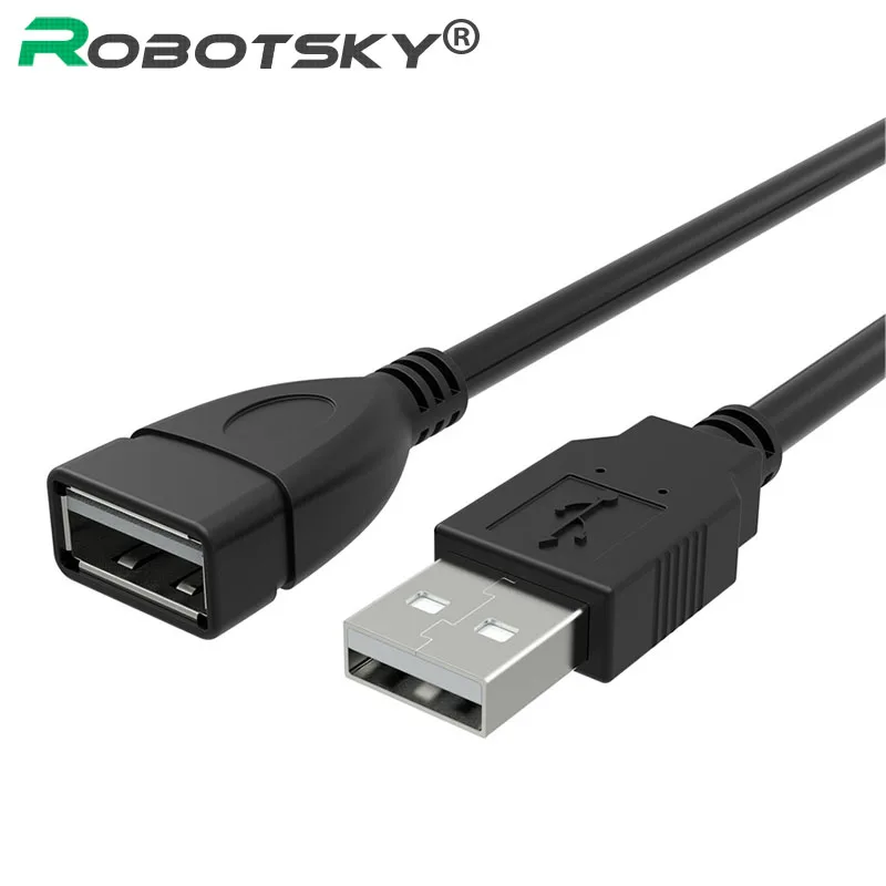 Высокоскоростной Кабель-Удлинитель USB 2,0 с разъемом «Папа-мама», Кабель-адаптер для принтера, камеры, мыши, USB флеш-накопителя