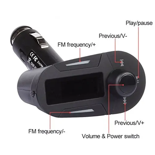 Amzdeal автомобильный комплект MP3-плеер беспроводной FM передатчик модулятор с