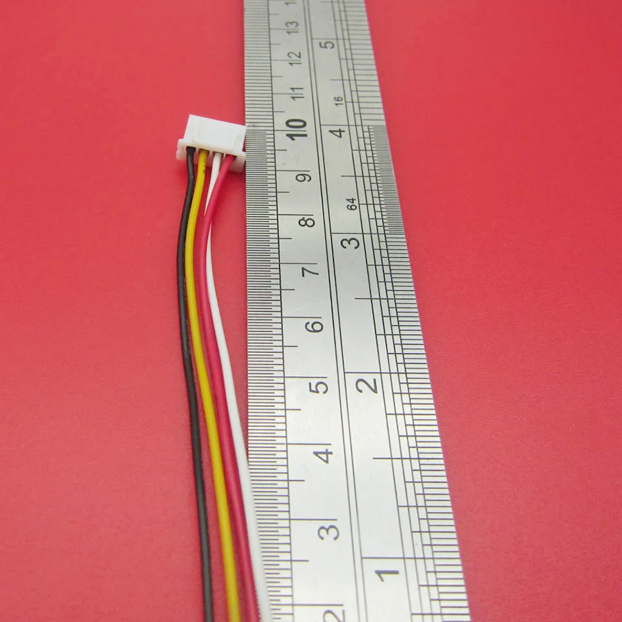 100 шт. XH 2 54 односторонний Штекерный кабель мм в длину 26AWG 4P. Одностороннее