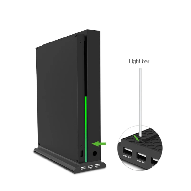 Вертикальная подставка с охлаждающим вентилятором для Xbox one X держатель консоли